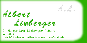 albert limberger business card